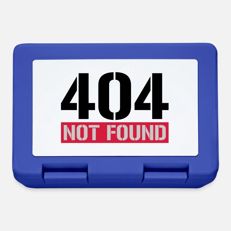 404 not found Meldung - Brotdose - Royalblau