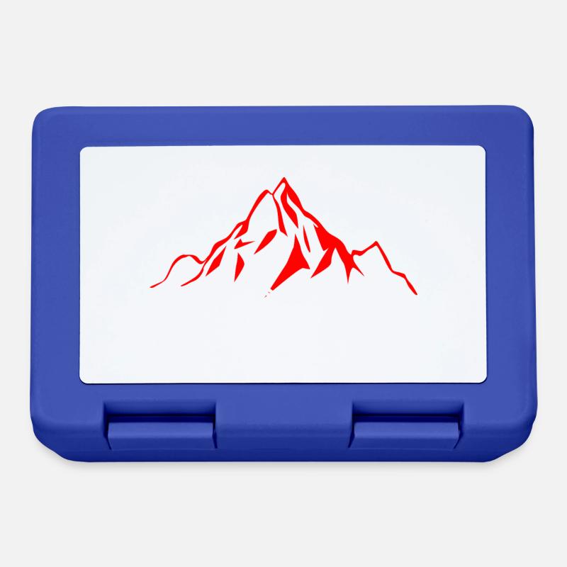 Montagnes suisses - Boîte à goûter - bleu royal