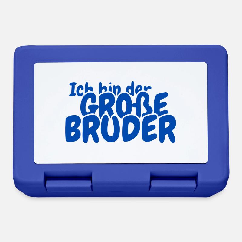 Ich bin der grosse Bruder - Brotdose - Royalblau