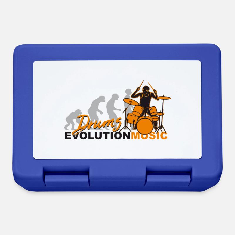 Drums, drummer, Schlagzeug, Evolution Musik - Brotdose - Royalblau