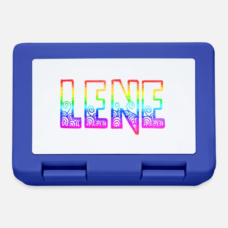 lene rs regenbogen - Brotdose - Royalblau