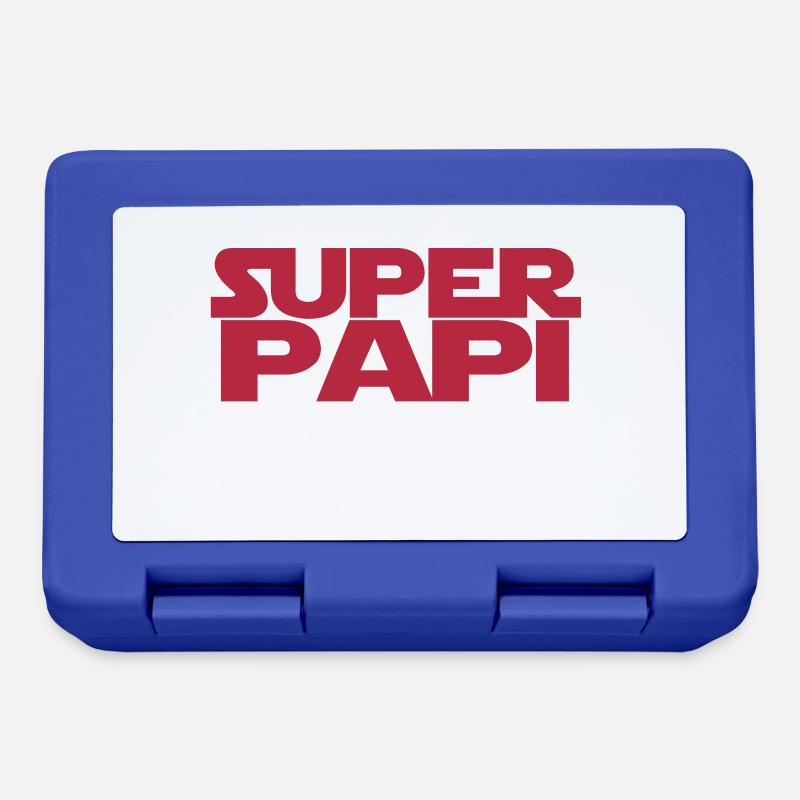 j'ai un super papi - Boîte à goûter - bleu royal