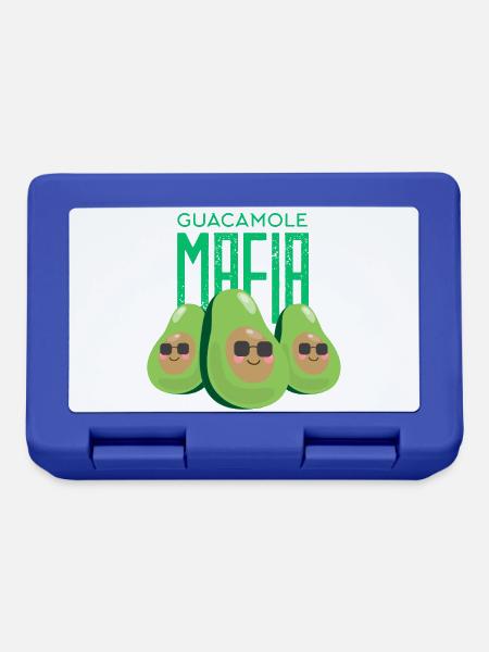 Lustiges Guacamole-Mafia-Avocados-Shirt-Geschenk - Brotdose - Royalblau