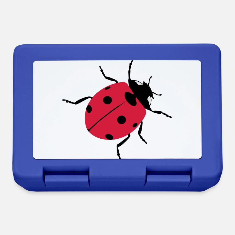 Coccinelles comme porte-bonheur - Boîte à goûter - bleu royal