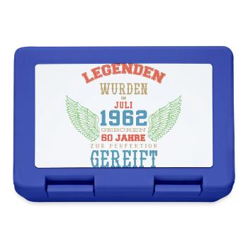 Juli 1962 - 60. Geburtstag Geschenk. Awesome. - Brotdose - Royalblau - Vorne