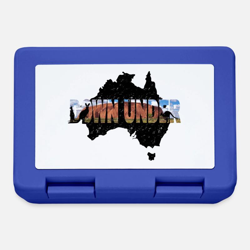 DOWN UNDER - Australia - Brotdose - Royalblau