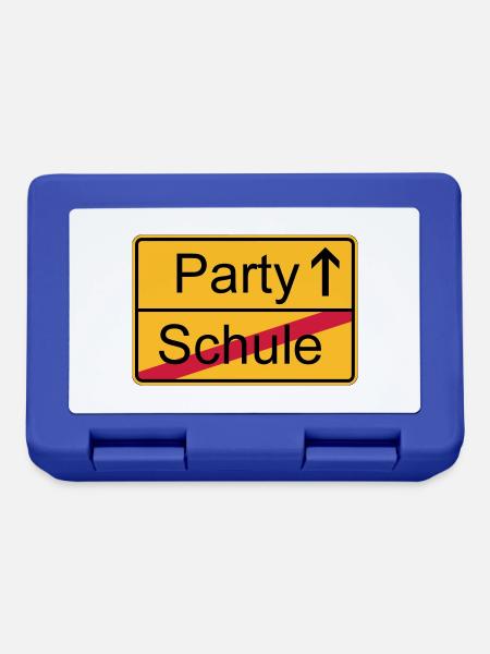 Schools out lets party! - Brotdose - Royalblau