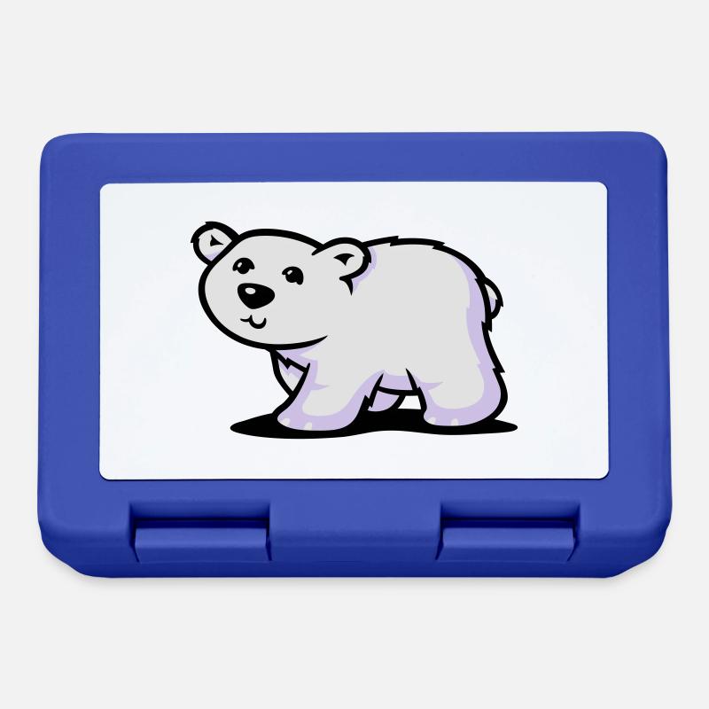 Eisbär - Brotdose - Royalblau