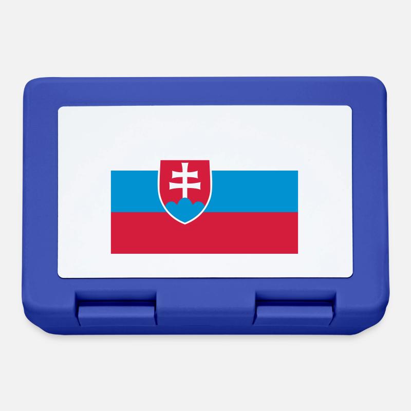 slovakia flag - Lunchbox - royal blue