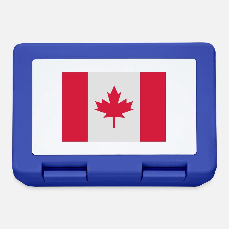 canada flag - Lunchbox - royal blue