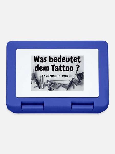 Was bedeutet dein Tattoo - Brotdose - Royalblau