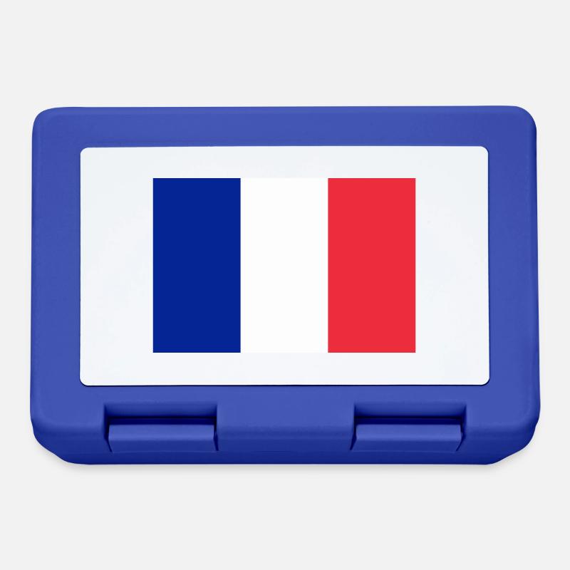 Drapeau français / French flag - Boîte à goûter - bleu royal