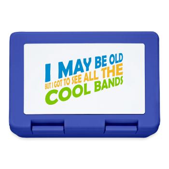 I may be old - Lunchbox - royal blue - Front