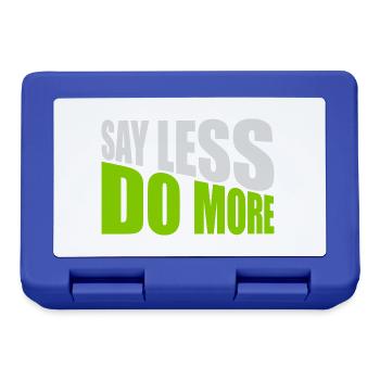 say less do more - Brotdose - Royalblau - Vorne