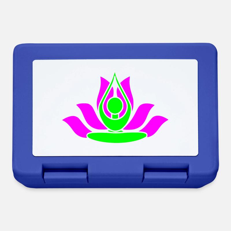 Namaste - Fleur de Lotus - Boîte à goûter - bleu royal