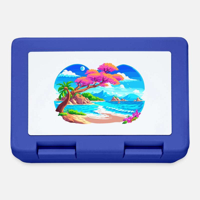 Marvelous beach - Lunchbox - royal blue