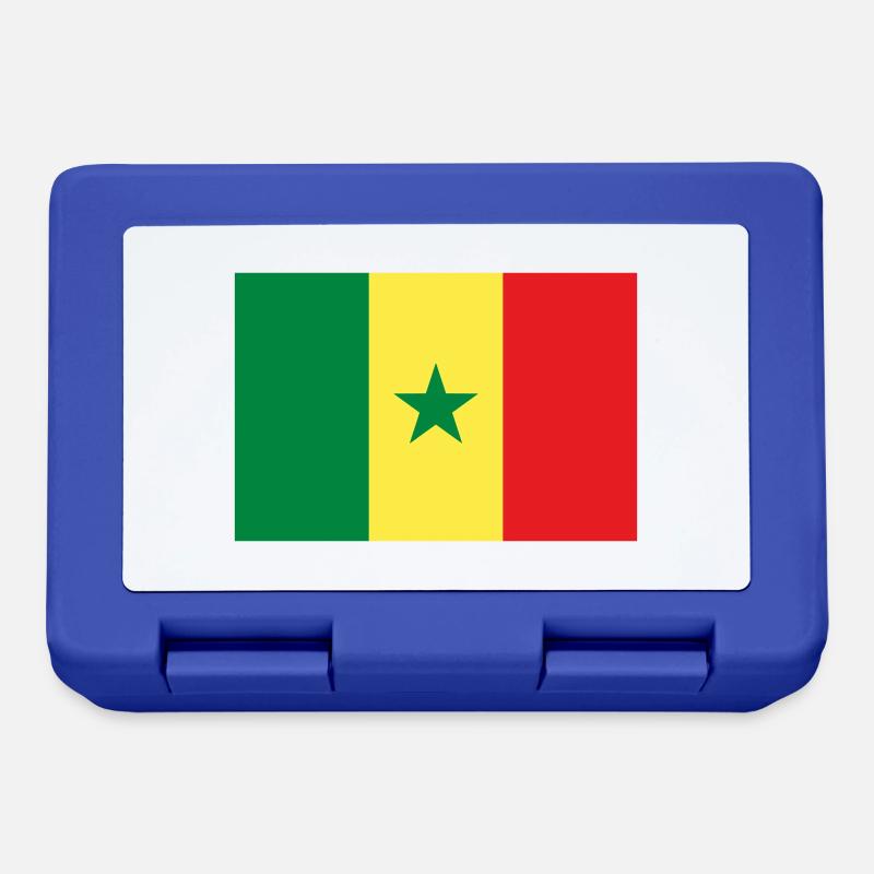 Drapeau Sénégal / Senegal flag - Boîte à goûter - bleu royal
