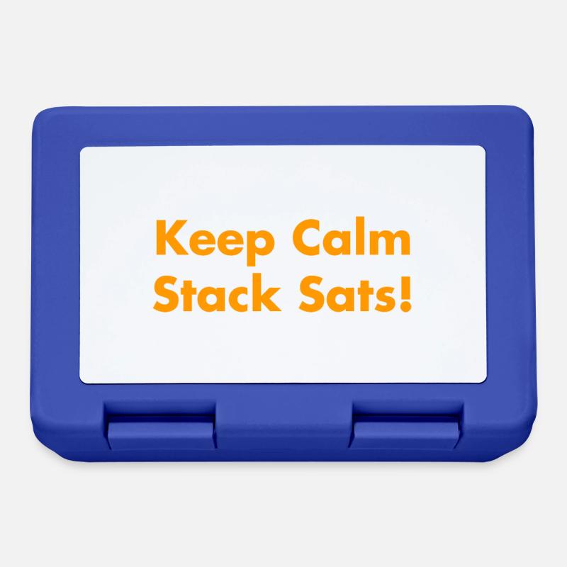 Keep Calm Stack Sats - Brotdose - Royalblau