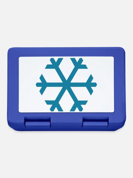 Wetter Schneeflocke - Brotdose - Royalblau