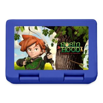 Robin Hood Schlitzohr Von Sherwood mit Bogen - Brotdose - Royalblau - Vorne