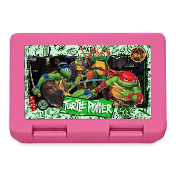 TMNT Mutant Mayhem Turtle Power Lunchbox - Lunchbox - pink - Front