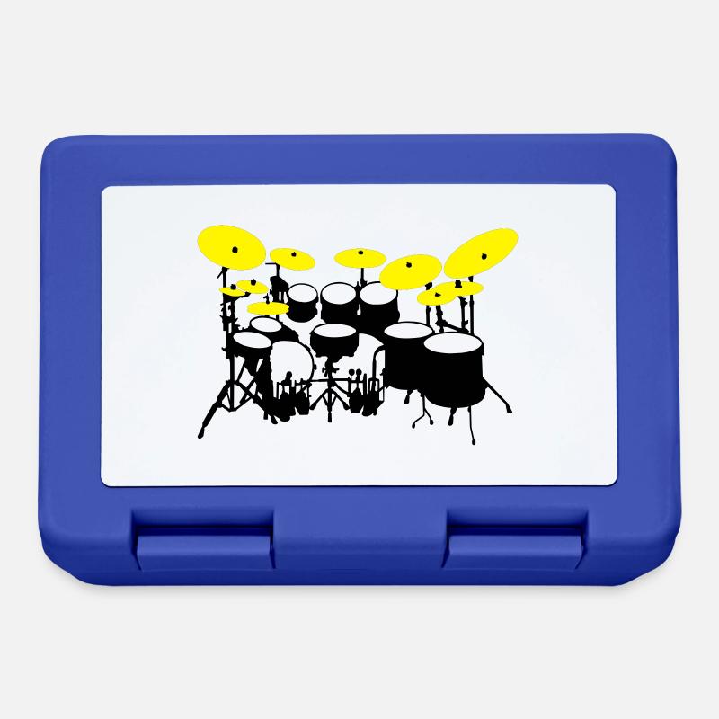 grand kit de batterie - Boîte à goûter - bleu royal