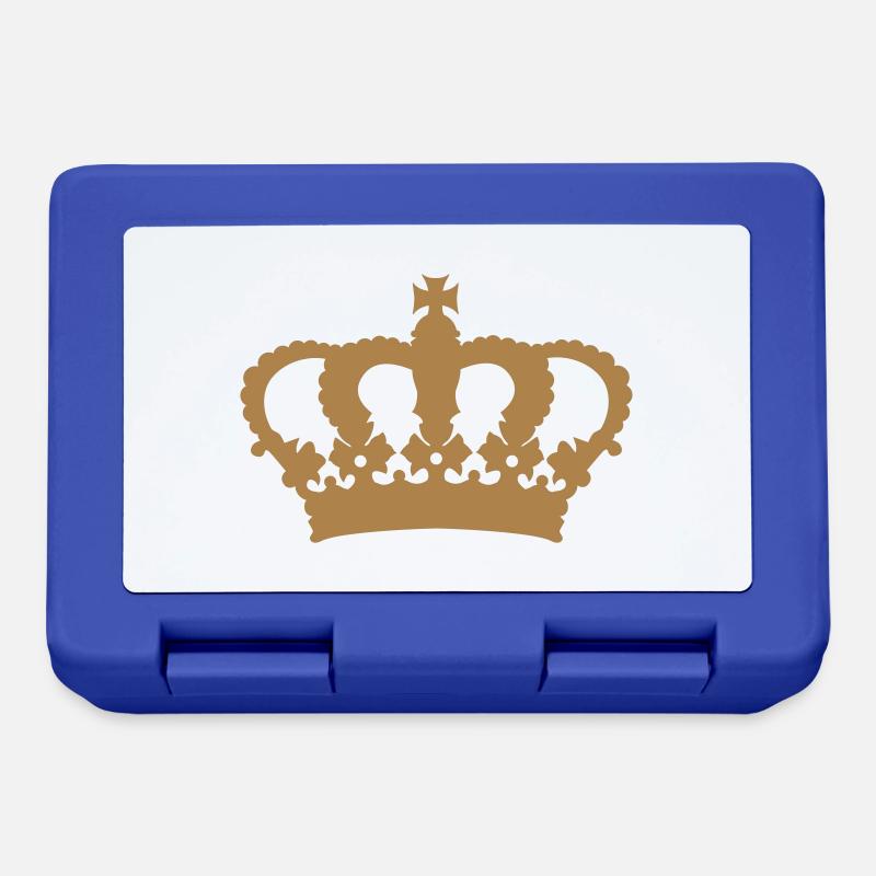 Krone - Brotdose - Royalblau