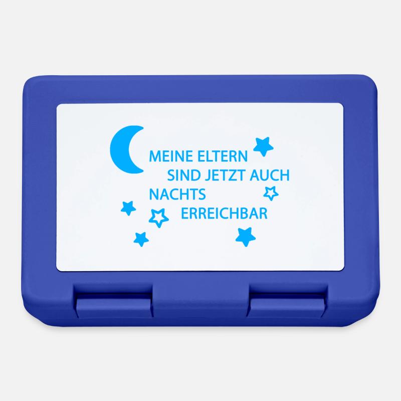 Eltern erreichbar hellblau - Brotdose - Royalblau