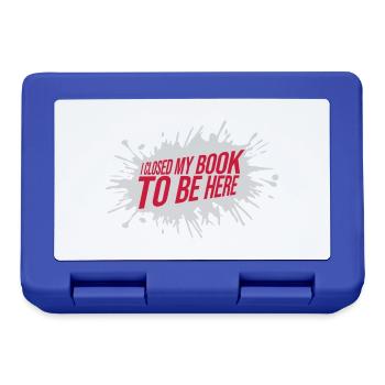 I closed my book - Lunchbox - royal blue - Front