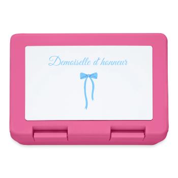 Blue Bow Bridesmaid - Lunchbox - pink - Front