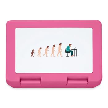 Evolution Developer Programmer Geschenkidee - Brotdose - Pink - Vorne