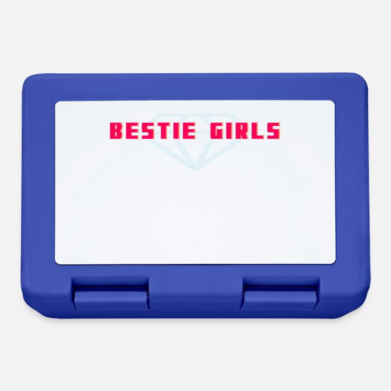 Bestie Mädchen - Brotdose - Royalblau
