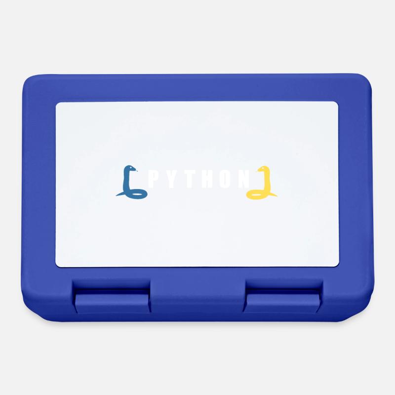 Idée cadeau codeur programmeur développeur Python - Boîte à goûter - bleu royal
