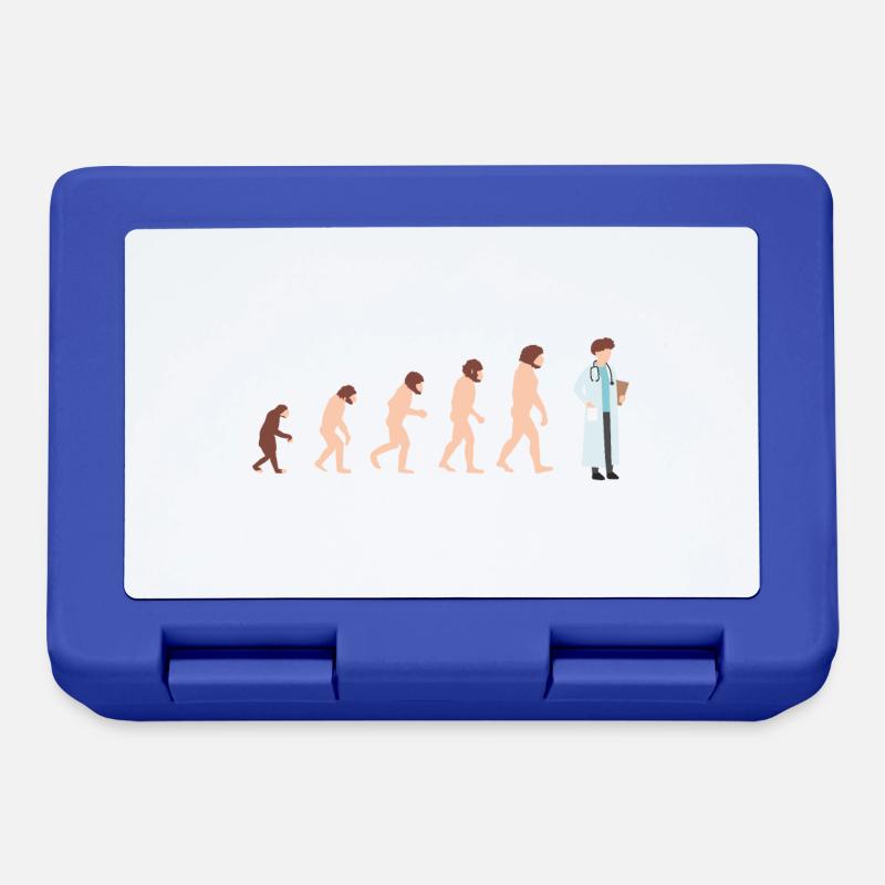 Evolution doctor doctor Funny gift idea - Lunchbox - royal blue