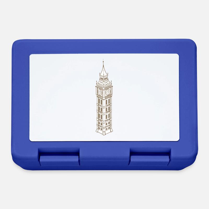 Big Ben tower - Lunchbox - royal blue