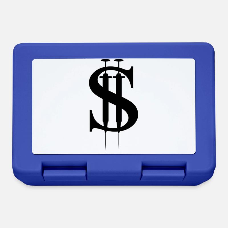 Vaccin=dollars - Boîte à goûter - bleu royal