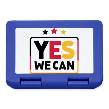 Yes we can Schwarz Rot Gold Germany Football Fan - Lunchbox - royal blue - Front