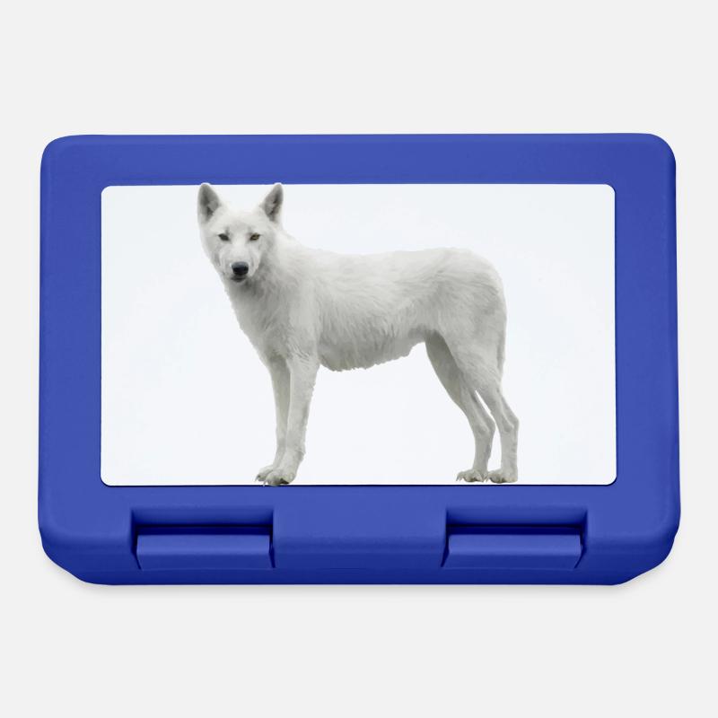 Wolf - Brotdose - Royalblau