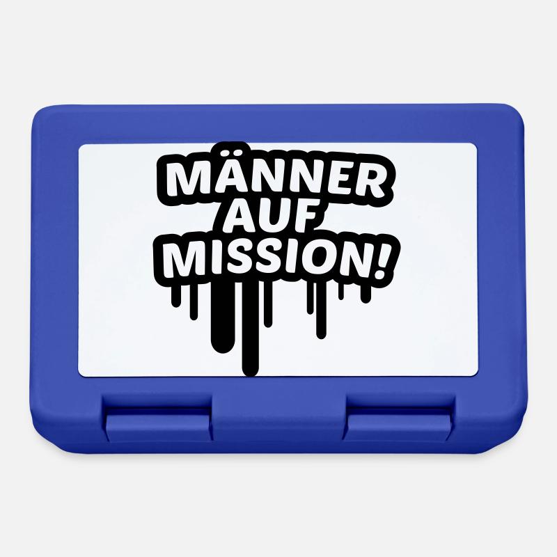 Men on a mission, JGA, crew, team 2c. - Lunchbox - royal blue