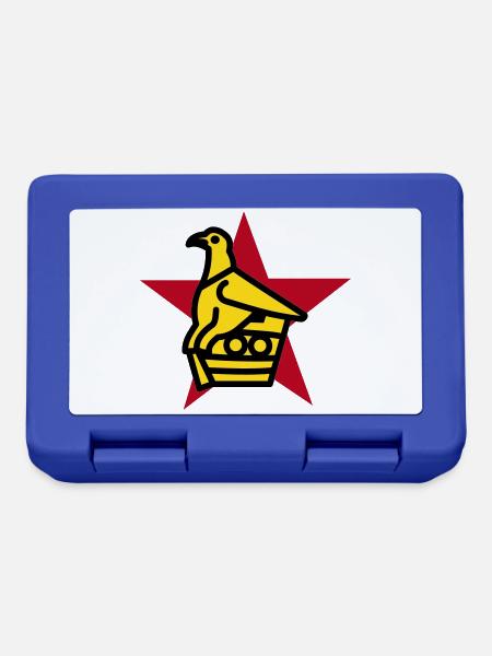 Zimbabwe Bird & Star - Lunchbox - royal blue