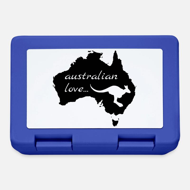 Australian Love Kangaroo - Lunchbox - royal blue