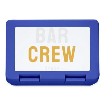 Équipe du bar, équipe de serveurs gastro, soirée boissons - Boîte à goûter - bleu royal - Devant