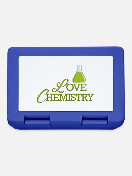 Chemiker / Chemie: Love Chemistry - Brotdose - Royalblau