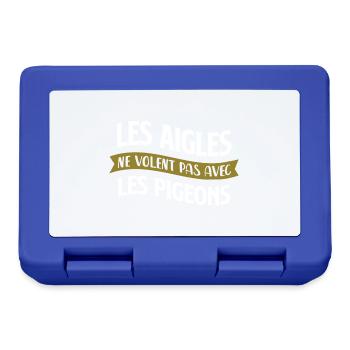 Les aigles et les pigeons - Boîte à goûter - bleu royal - Devant