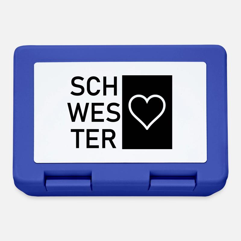 Schwesterherz - Brotdose - Royalblau