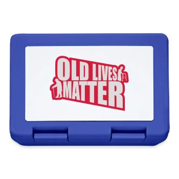 old lives matter quote - Lunchbox - royal blue - Front
