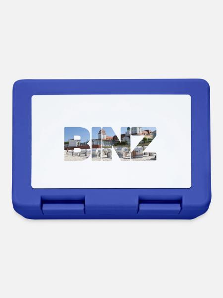 BINZ Schriftzug mit Motiv - Brotdose - Royalblau