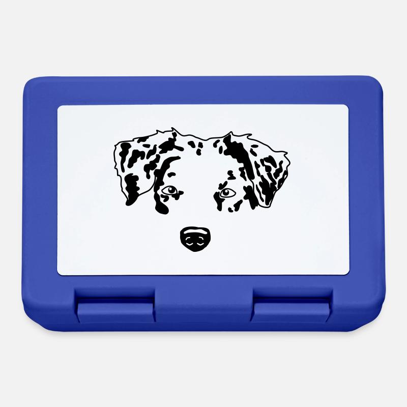Berger australien minimal chien Aussie - Boîte à goûter - bleu royal