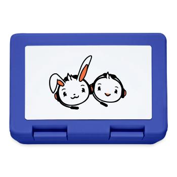 Bunny Bird Chick 2 Gamer Gaming Play Headset - Lunchbox - royal blue - Front