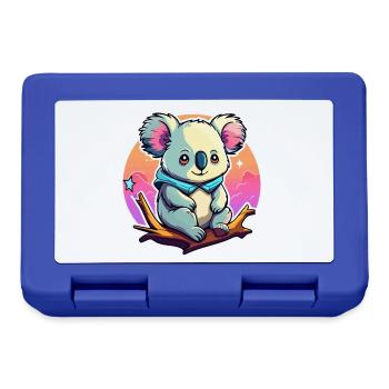 Dessin de koala - Boîte à goûter - bleu royal - Devant